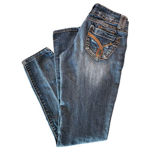 Rewind Denim Blue Jeans Pants Straight Leg Women's Juniors 3